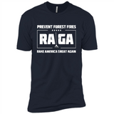 Prevent Forest Fires Rake America Great Again Shirt PINGPONG - Premium Short Sleeve T-Shirt