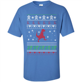 Dinosaur and Santa Ugly Christmas Sweater - Shirt