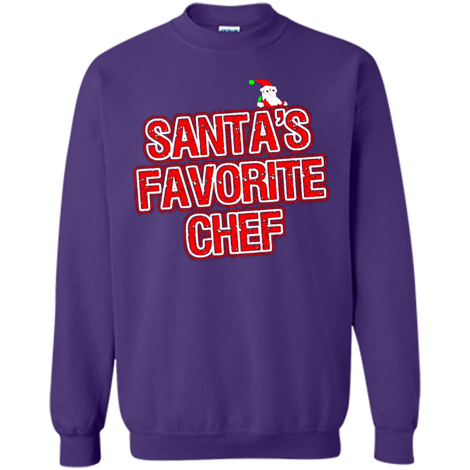 Funny Christmas Clothes - Santas Favorite Chef - Sweatshirt