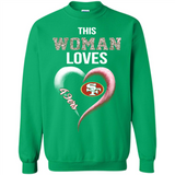 This Woman love 49ers NFL football team - Sweatshirt
