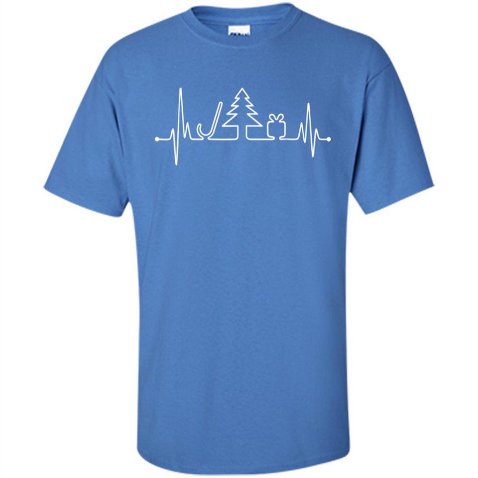 Heartbeat Christmas Tree T-shirt Funny Xmas Costume