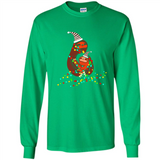 Christmas Lights Sloth Long Sleeve Santa Sloth - Long Sleeve T-Shirt