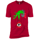GRINCH HAND HOLDING GREEN BAY PACKERS GLITTER CHRISTMAS PINGPONG