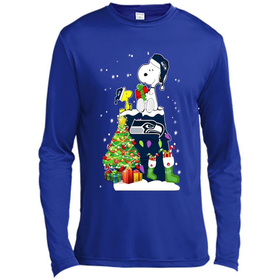 SEATTLE SEAHAWKS SNOOPY & WOODSTOCK CHRISTMAS