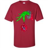GRINCH HAND HOLDING COLORADO ROCKIES GLITTER CHRISTMAS PINGPONG