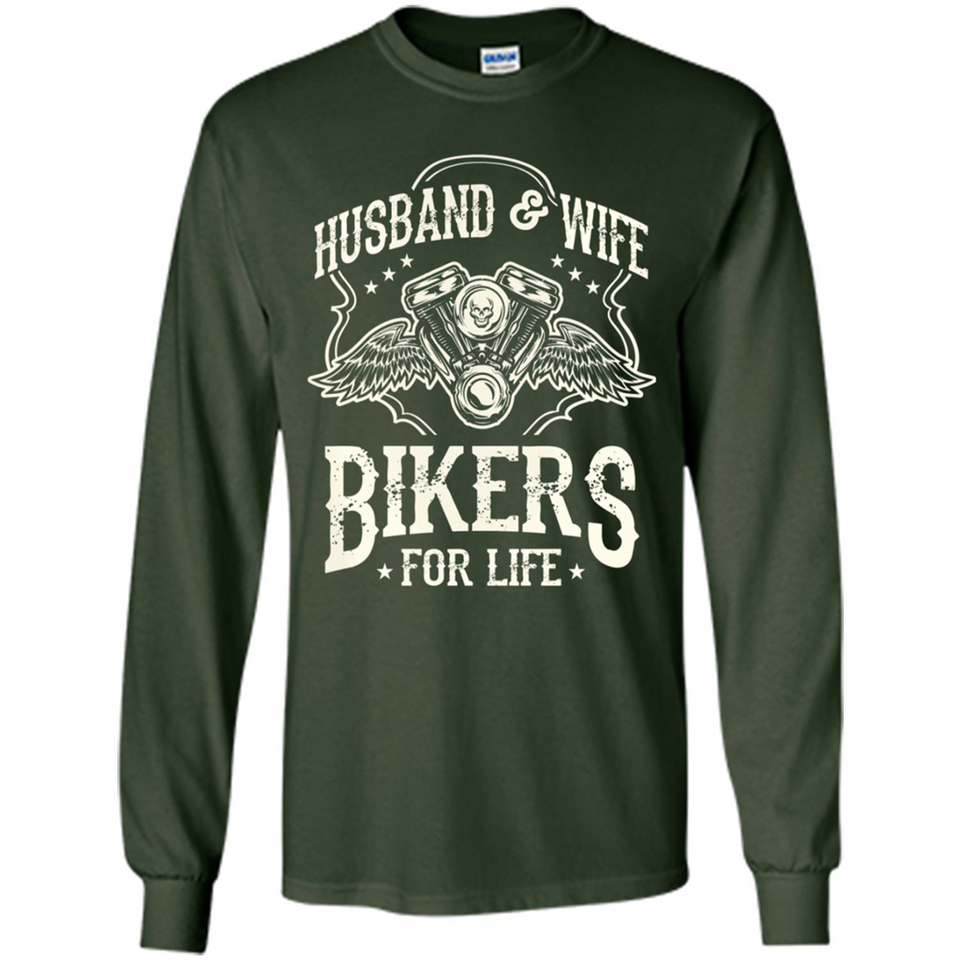 Husband & Wife Biker For Life Couple