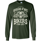 Husband & Wife Biker For Life Couple