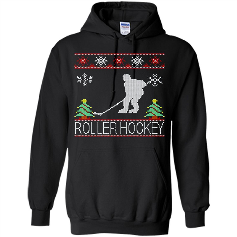 roller hockey Christmas ugly