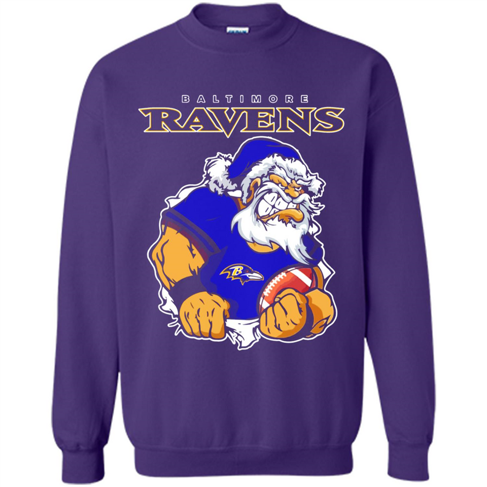 Grumpy Santa Claus Baltimore Ravens Football Team PINGPONG