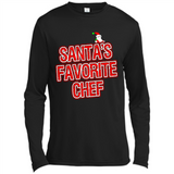Funny Christmas Clothes - Santas Favorite Chef - Canvas Long Sleeve T-Shirt