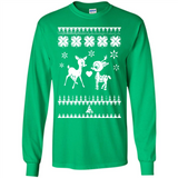 Rudolph and Clarice Ugly Christmas Sweater - Long Sleeve T-Shirt