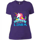 Unicorns are born in Libra Birthday Rainbow Gift Ladies Custom