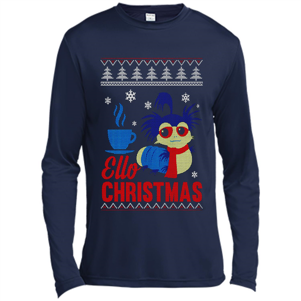 Christmas Ugly Sweater Ello Christmas - Canvas Long Sleeve T-Shirt