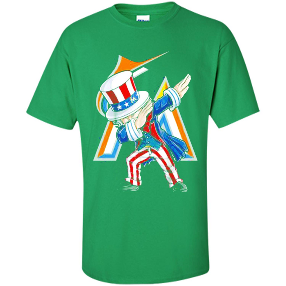 MLB MIAMI MARLINS UNCLE SAM DABBING INDEPENDENCE DAY