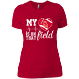 USC Trojans Football My Heart is on that Field - Ladies' Boyfriend T-Shirt