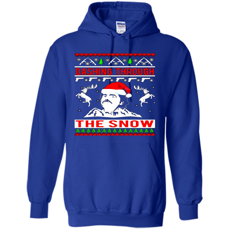 Narcos dashing through the snow Christmas sweatshirt PINGPONG