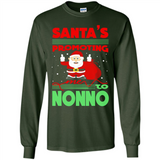Santa's Promoting Me To Nonno - Long Sleeve T-Shirt