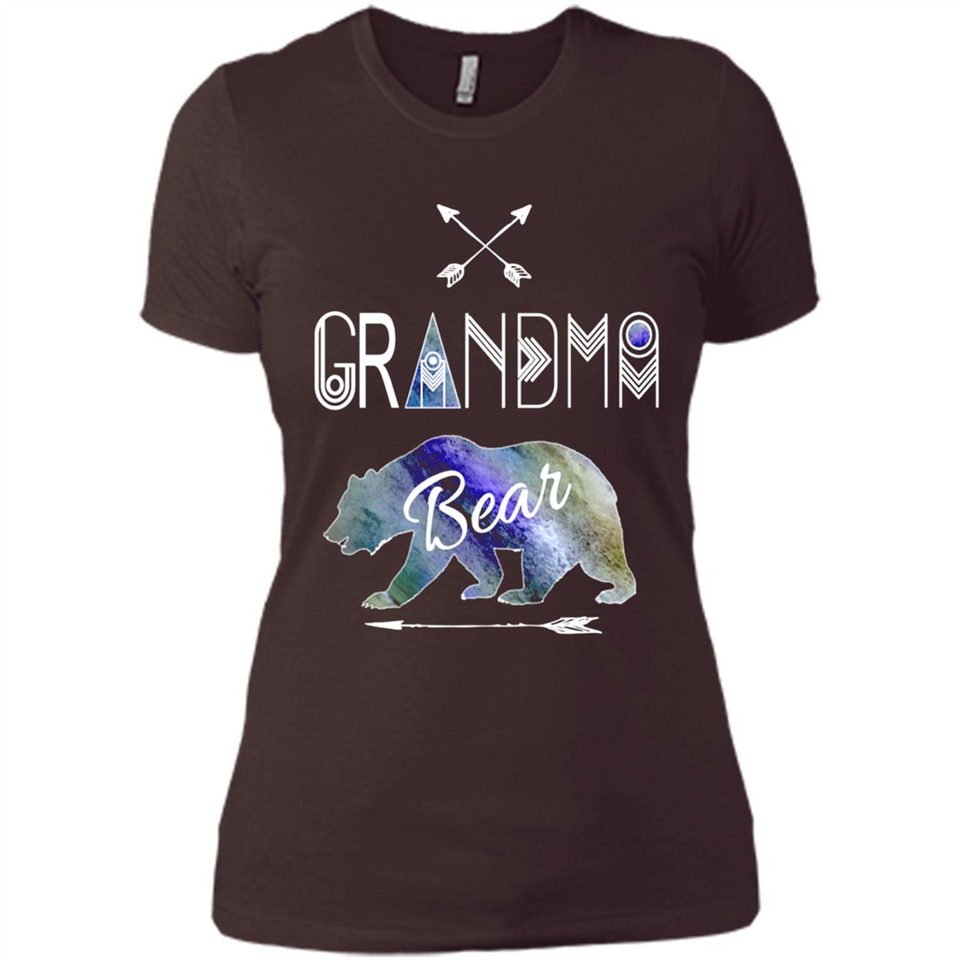 Grandma Bear Shirt Tribal Family Vacation & Camping Tee - Ladies' Boyfriend T-Shirt