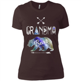 Grandma Bear Shirt Tribal Family Vacation & Camping Tee - Ladies' Boyfriend T-Shirt