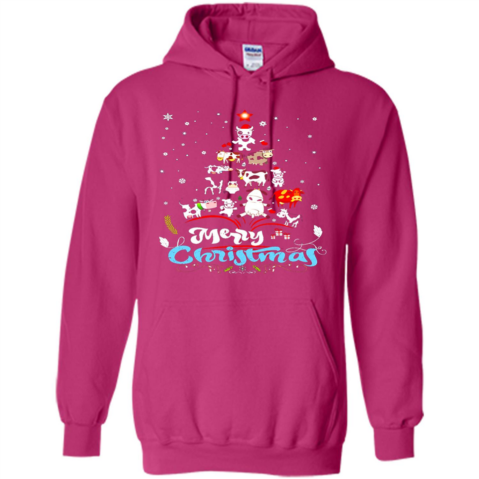 Christmas Ugly Sweater Animal Tree Pine Merry Christmas - Hoodie