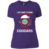 I Just Want To Drink Hot Chocolate & Watch Washington State Cougars Ugly Christmas Sweater PINGPONG