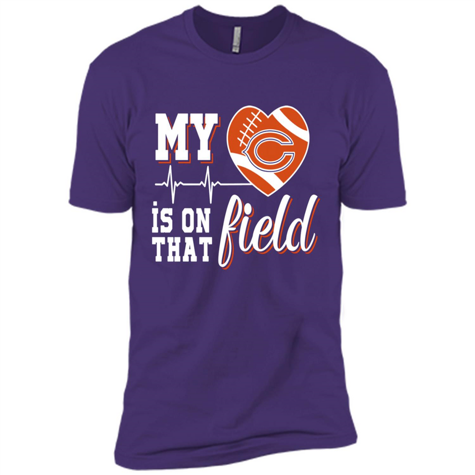 Chicago Bears Football My Heart is on that Field - Premium Short Sleeve T-Shirt