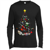 Merry And Bright Plumber Christmas Tree Shirt PINGPONG - Canvas Long Sleeve T-Shirt