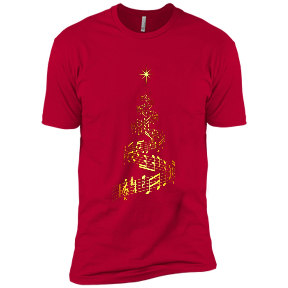 Music Note Christmas Tree Xmas Music Lover Mug PINGPONG - Premium Short Sleeve T-Shirt