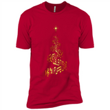 Music Note Christmas Tree Xmas Music Lover Mug PINGPONG - Premium Short Sleeve T-Shirt