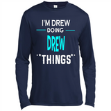 I'm Drew Doing Drew Things Funny First Name - Canvas Long Sleeve T-Shirt
