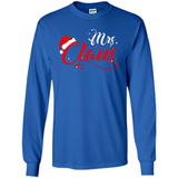 Mrs. Claus Santa Claus Merry Xmas T-Shirt - Long Sleeve T-Shirt