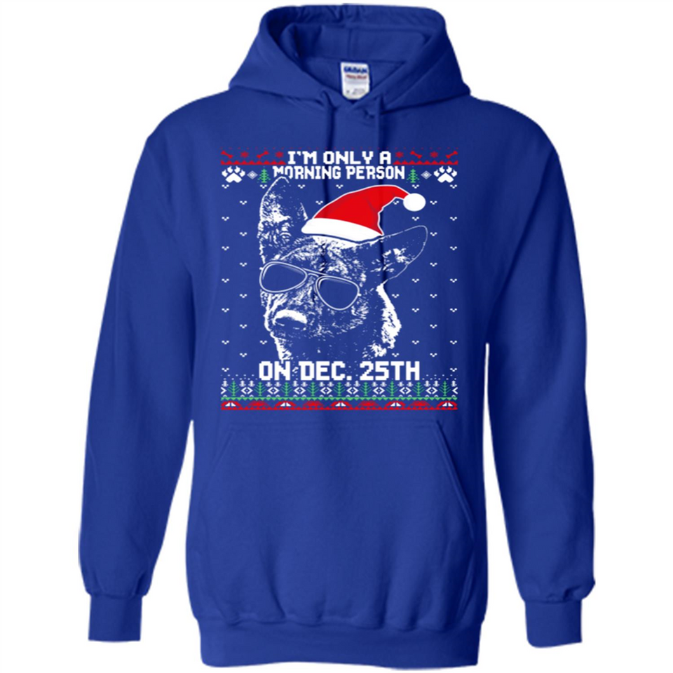 Morning Person Dutch Shepherd Funny Xmas - Hoodie