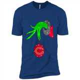 GRINCH HAND HOLDING CHICAGO BEARS GLITTER CHRISTMAS PINGPONG