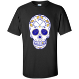 St. Louis Blues Hockey Sugar Skull Day of the Dead