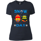 Snow Day Shirt For Edmonton Oilers Vs Minion Fans pingpong