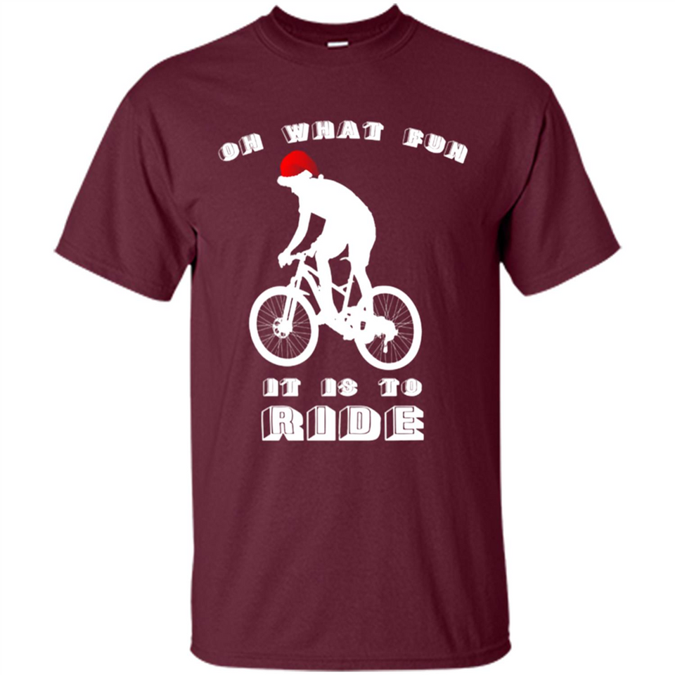 Christmas Mountain Biking Shirt Mountain Biker Christmas