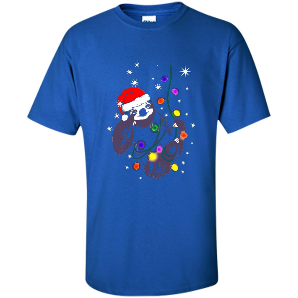 Cute Christmas Choloepus Sloth Santa Led Light Mug - Shirt