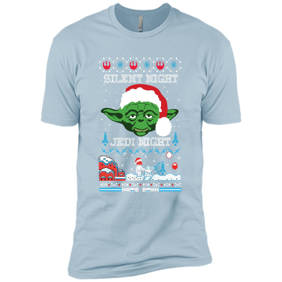 YODA SILENT NIGHT JEDI NIGHT CHRISTMAS UGLY SWEATER