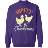 Christmas Chicken Vintage Shirt Funny Santa Hen Farmer Lover - Sweatshirt