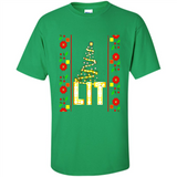 Funny Lets Get Lit Christmas Tree - Shirt