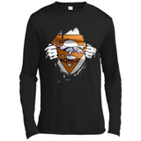 Denver Broncos And Superman Fans - Canvas Long Sleeve T-Shirt