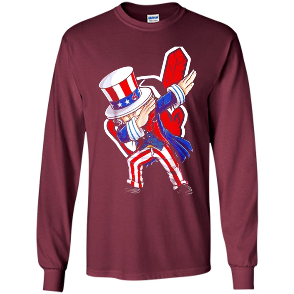 MLB CLEVELAND INDIANS UNCLE SAM DABBING INDEPENDENCE DAY