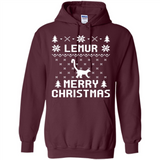 Vintage Tee For Women Men Graphic Shirts Lemur Ugly Christmas Sweater - Hoodie