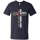 All I need today is a little bit of Hallmark and a whole lot of Jesus - Men's V-Neck