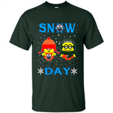 Snow Day Shirt For Edmonton Oilers Vs Minion Fans pingpong