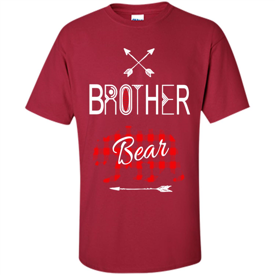 Brother Shirt Buffalo Plaid Family Camping Bear Tee - Shirt