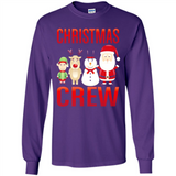 CHRISTMAS CREW Shirt X-mas Santa Snowman Reindeer Elf - Long Sleeve T-Shirt