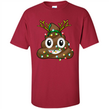 Reindeer Poop Emoji Cute Merry Christmas T-Shirt - Shirt