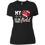 USC Trojans Football My Heart is on that Field - Ladies' Boyfriend T-Shirt