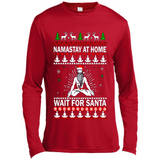 Namastay at home and wait for Santa Christmas sweatshirt PINGPONG